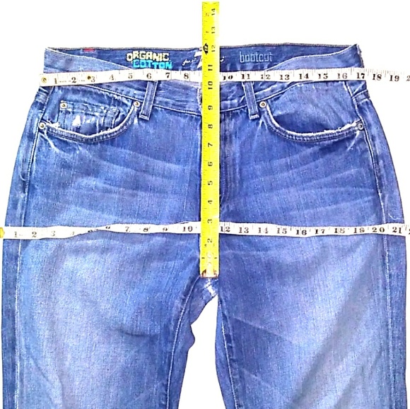 7FAM Organic Cotton Patchwork Distressed Denim - Picture 5 of 8